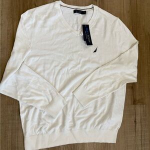 Nautica Men's White Sweater
